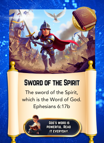 Armor of God Edition Bible Cards - Pack of 29 Trading Cards