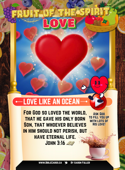 Fruit of The Spirit Edition Bible Cards - Pack of 29 Trading Cards