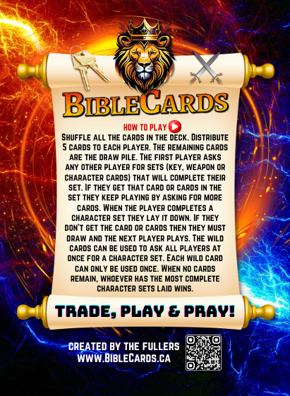 Generations V2 Bible Cards Game - Pack of 72 Playing & Trading Cards