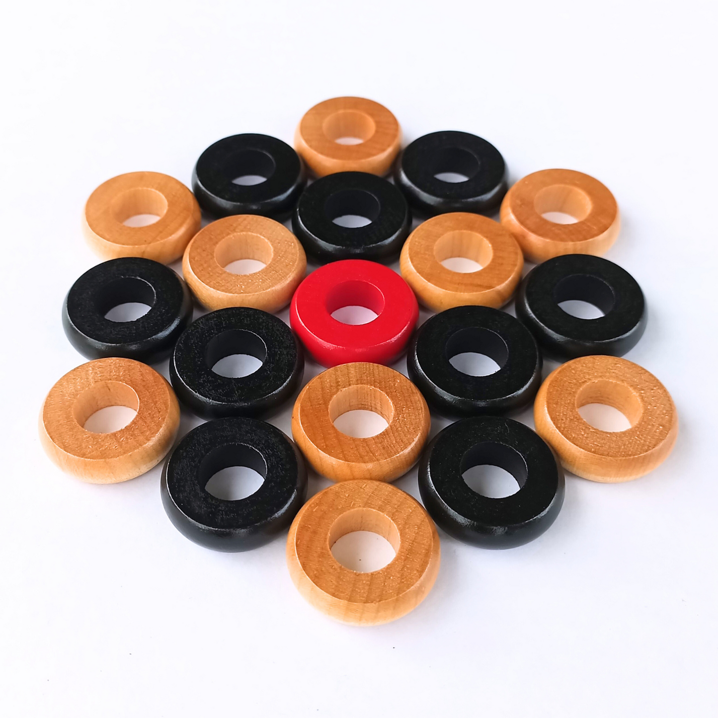 30 Anneaux Pinnochi / Pichenotte Rouges et Verts - (Rouge / Vert/ Naturel/ Noir / Blanc) - Anneaux De Pichenottes - Game Accessories / Accessoires De Jeu