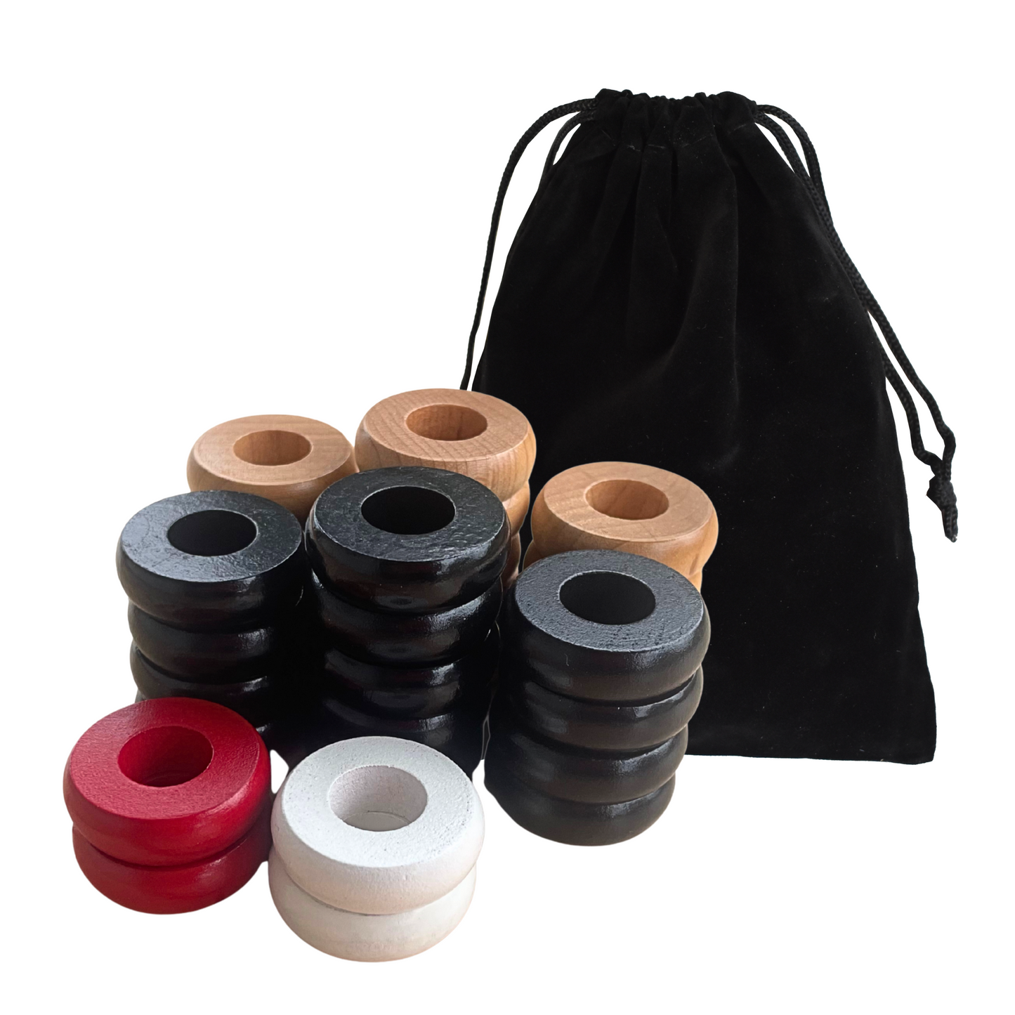 30 Anneaux Pinnochi / Pichenotte Rouges et Verts - (Rouge / Vert/ Naturel/ Noir / Blanc) - Anneaux De Pichenottes - Game Accessories / Accessoires De Jeu